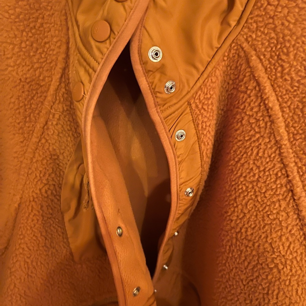 Free People Hit The Slopes Jacket     Russet Orange  Sz L NEW - Picture 2 of 12